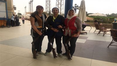 أميرة أبو شقة ابنة رئيس حزب الوفد تفوزببطولة الجمهورية للرماية 