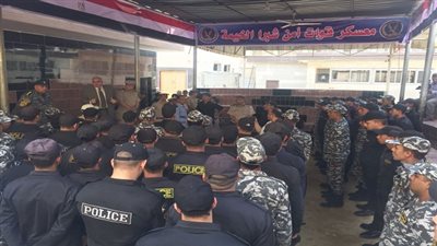 بالصور .. مدير أمن القليوبية يتفقد معسكر قوات الأمن 