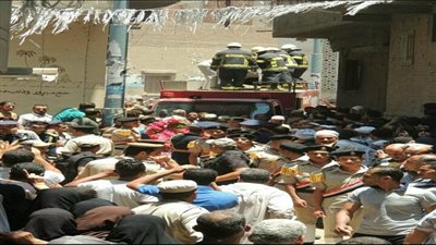 تشيع جنازة شهيد الواجب الوطني من مسقط رأسه بالدقهليه 