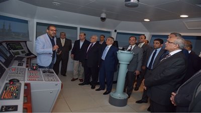 الفريق مُهاب مميش يستقبل وفد الهيئة العليا للانتخابات برئاسة المستشار لاشين إبراهيم‎