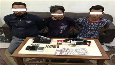 ضبط ثلاثة قضايا إتجار بالمواد المخدرة وحيازة أسلحة نارية وذخائر بدون ترخيص