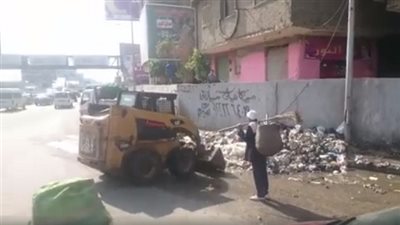 حملة نظافة بمحور 26 يوليو و طريق سقارة السياحى بالجيزة