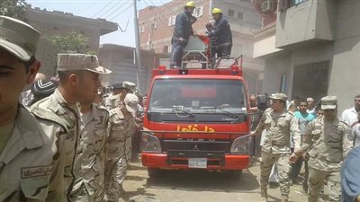 الحزن يخيم على ميت فارس في تشيع جثمان شهيد العريش من مسقط رائسه بالدقهليه