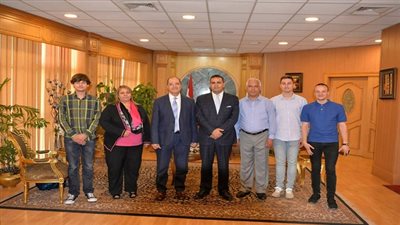 جامعة المنصورة تستقبل وفد طلاب جامعة فيليكو ترنوفو البلغارية 