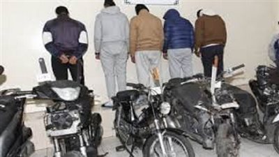 ضبط تشكيل عصابى تخصص فى سرقة الدراجات البخارية بالبساتين