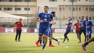 ربيعة يؤدي تدريبات منفردة لاستكمال برنامجه التأهيلي