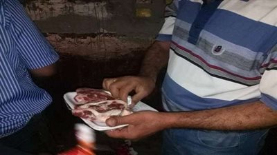 ضبط سيارة تضع إعلانات وهمية لتحيا مصر ومحملة بلحوم فاسدة بطوخ