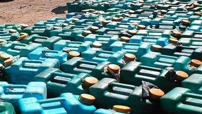 ضبط 700 لتر بنزين مدعم قبل تهريبه بالقليوبية