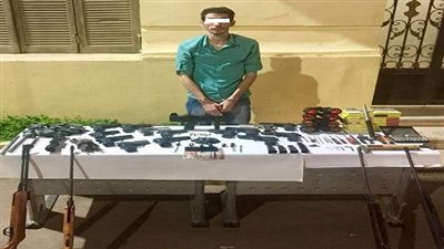 ضبط ورشة لتعديل الأسلحة محدثات الصوت إلى أسلحة نارية بالدقهلية 