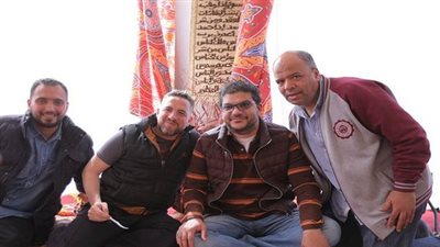 بالصور علي الكشوطى يحتفل بإنتهاء تصوير برنامج 