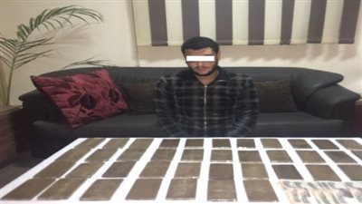 ضبط شخص للإتجار بالمواد المخدرة وبحوزته 4 كيلو حشيش