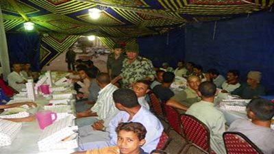 القوات المسلحة تقيم موائد افطار رمضانية بمحافظات الجمهورية