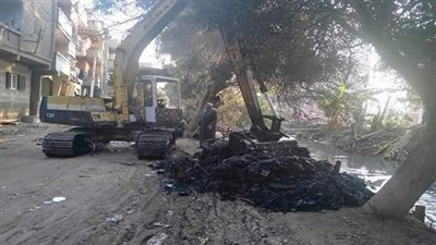 تنفيذ عملية إنشاء حوائط ساندة من الخرسانة العادية على ترعة البوهية وترعة الشون العليا بمحافظة الدقهلية