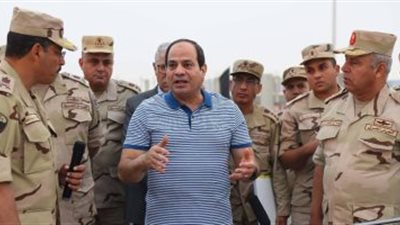 الرئيس السيسي يتفقد سير العمل بمشروعات العاصمة الإدارية الجديدة