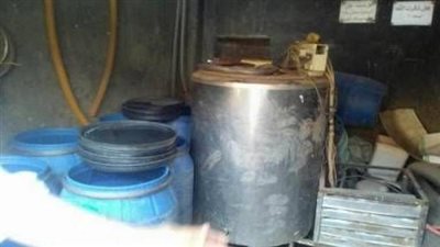 ضبط 900 كيلو ألبان داخل معمل غير مرخص في بني سويف 