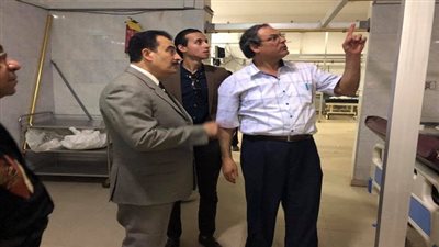 وكيل صحة السويس فى جولة تفقدية داخل المستشفى العام