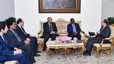 السيسي يستقبل وزير الخارجية السوداني