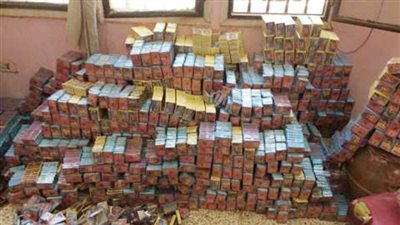 ضبط 3760 قطعة ألعاب نارية بمحل بشبرا الخيمة