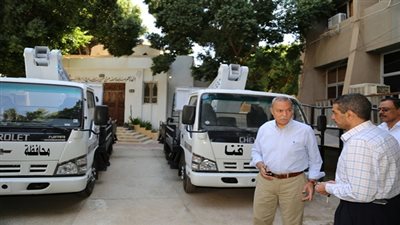 محافظ قنا: وصول 4 سيارات ابراج انارة بتكلفة 2 مليون و 123 الف جنيه