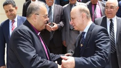 وفد الطائفة الانجيلية يهنئ محافظ القاهرة بحلول عيد الفطر المبارك