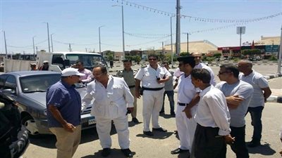  حى السويس يشن حملة لتطهير شوارع المدينة من التعديات والاشغالات   