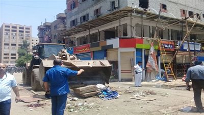 حملة مكبرة لتطهير عشوائيات سوق الحى العاشر بمدينة نصر