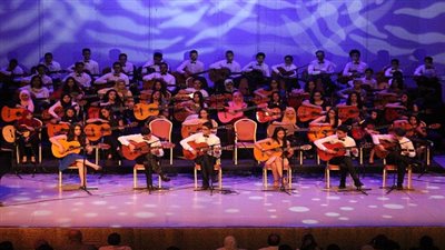 ‎بالصور.. ‬أكاديمية الجيتار بالاوبرا المصرية تختتم موسمها الفنى 