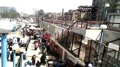 انتظام الحركة بمحطة المرج القديمة والمؤقتة فى اول ايام غلق المرج الجديدة