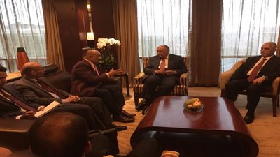 سامح شكري يؤكد على ضرورة حل الأزمة اليمنية وفقًا للمرجعيات الدولية 