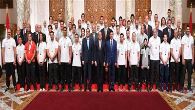 السيسي يكرّم اللاعبين الحاصلين على ميداليات بدورة ألعاب البحر المتوسط 