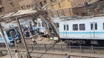 انقلاب مترو الأنفاق بالمرج.. المرفق يخرج عن القطبان لعطل فني.. ومواطنون: 