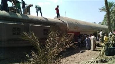 انقلاب قطار البدرشين.. 34 شخص حصيلة أولية للمصابين.. والأمن يحقق في أسباب الحادث