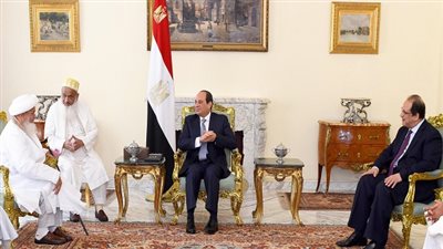 الرئيس السيسي يستقبل سلطان البهرة