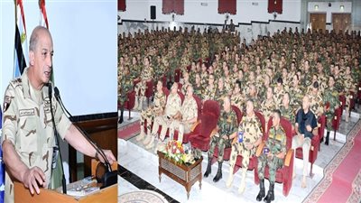 الفريق محمد زكى يلتقى بمقاتلى الوحدات الخاصة من الصاعقة والمظلات