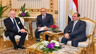 الرئيس السيسي يستقبل رئيس الكونجرس اليهودى العالمي