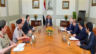 السيسي يجتمع مع رئيس مجلس إدارة شركة 