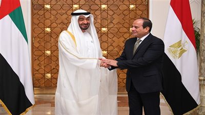 السيسي يعقد مباحثات مع الشيخ محمد بن زايد ولي عهد أبو ظبي بقصر الاتحادية