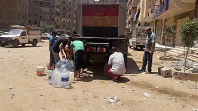 انقطاع المياه عن مناطق ميت نما وبهتيم وشبرا الخيمة بالقليوبية