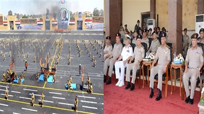 الفريق أول محمد زكى يشهد الإحتفال بتخريج دفعات جديدة من المعاهد الصحية