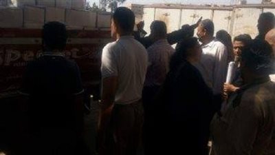 تسليم 2000 كرتونة مواد غذائية بأسعار مخفضة بميت غمر دقهلية 