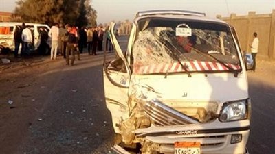 الصحة: وفاة 4 مواطنين واصابة 8 أخرين فى حادث مرورى بالطريق الاقليمى الجديد