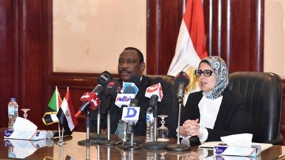 وزيرة الصحة تبحث مع نظيرها السودانى تعزيز التعاون في المجال الصحي