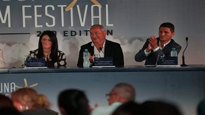 بالصور.. تفاصيل المؤتمر الصحفي لمهرجان الجونة السينمائي بحضور نجوم الفن