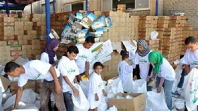 توزيع 7 طن و 500 كيلو جرام لحوم أضاحي بالمنوفية