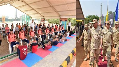 وزير الدفاع يتفقد اختبارات القبول للكليات العسكرية والمعهد الفنى للقوات المسلحة بالكلية الحربية