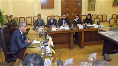 وزير التموين يجتمع بوفد من وزارة التجارة والصناعة الكويتية 