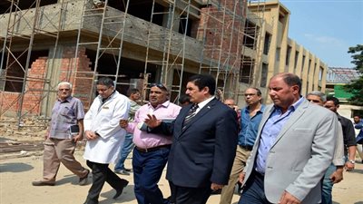 محافظ القليوبية يتفقد إنشاءات مستشفي القناطر الخيرية المركزي الجديد 