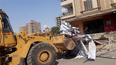 حملة مكبرة لإزالة التعديات بحى شرق مدينة نصر