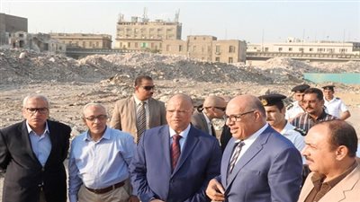 محافظ القاهرة يتفقد اعمال الازالة بمثلث ماسبيرو 