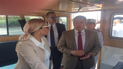 وزيرة البيئة تقود الجولة التفقدية لأطقم التفتيش البيئي على نهر النيل